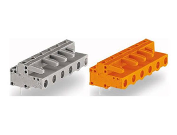 TCWZ7.5G-7.62-B series female curved pin socket